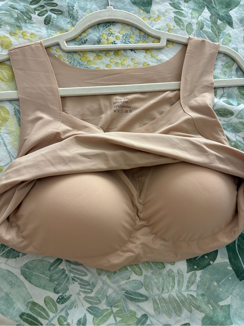 Built-In Support Tank Top - Cream - Picture 7 of 8